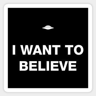 I want to believe Sticker